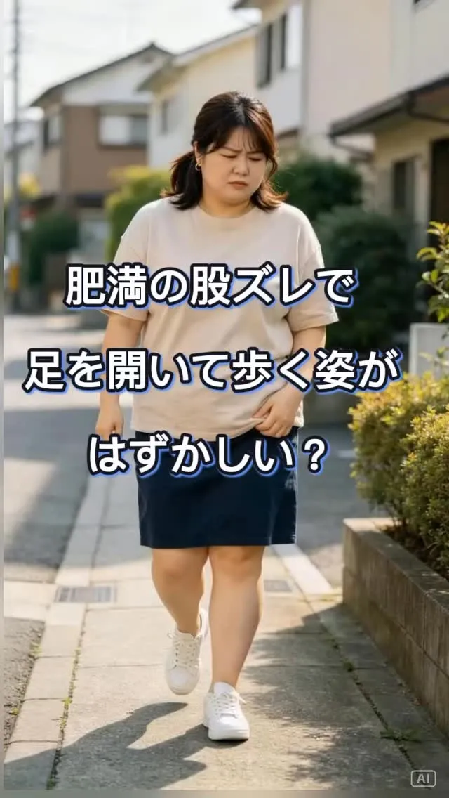 肥満の股ズレで足を開いて歩く姿が恥ずかしい？ 見た目を変える...