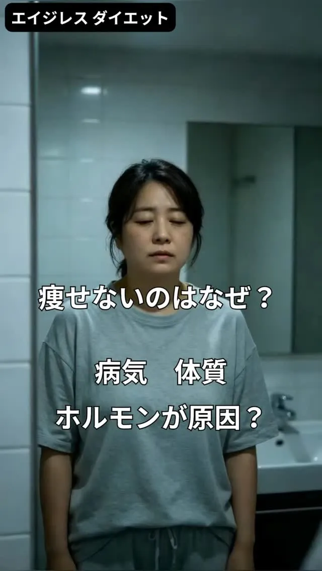 痩せないのはなぜ？ 病気、体質、ホルモンが原因？