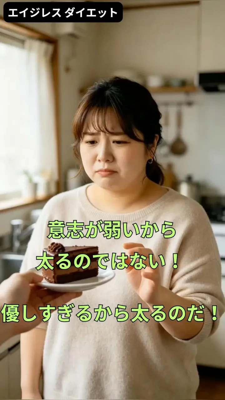 意志が弱いから太るのではない！ 優しすぎるから太るのだ！