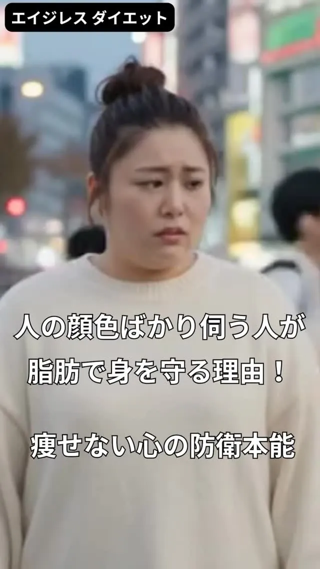 人の顔色ばかり伺う人が脂肪で身を守る理由！ 痩せない心の防衛...