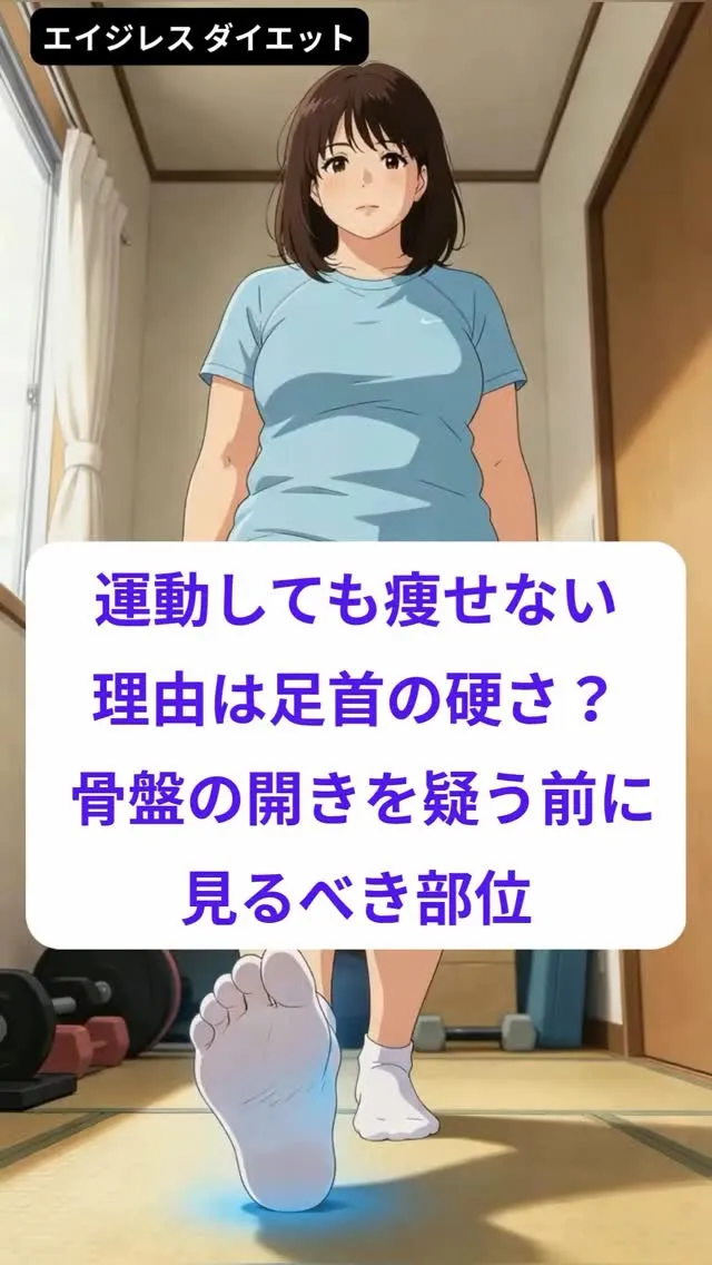 運動しても痩せない理由は足首の硬さ？ 骨盤の開きを疑う前に見...