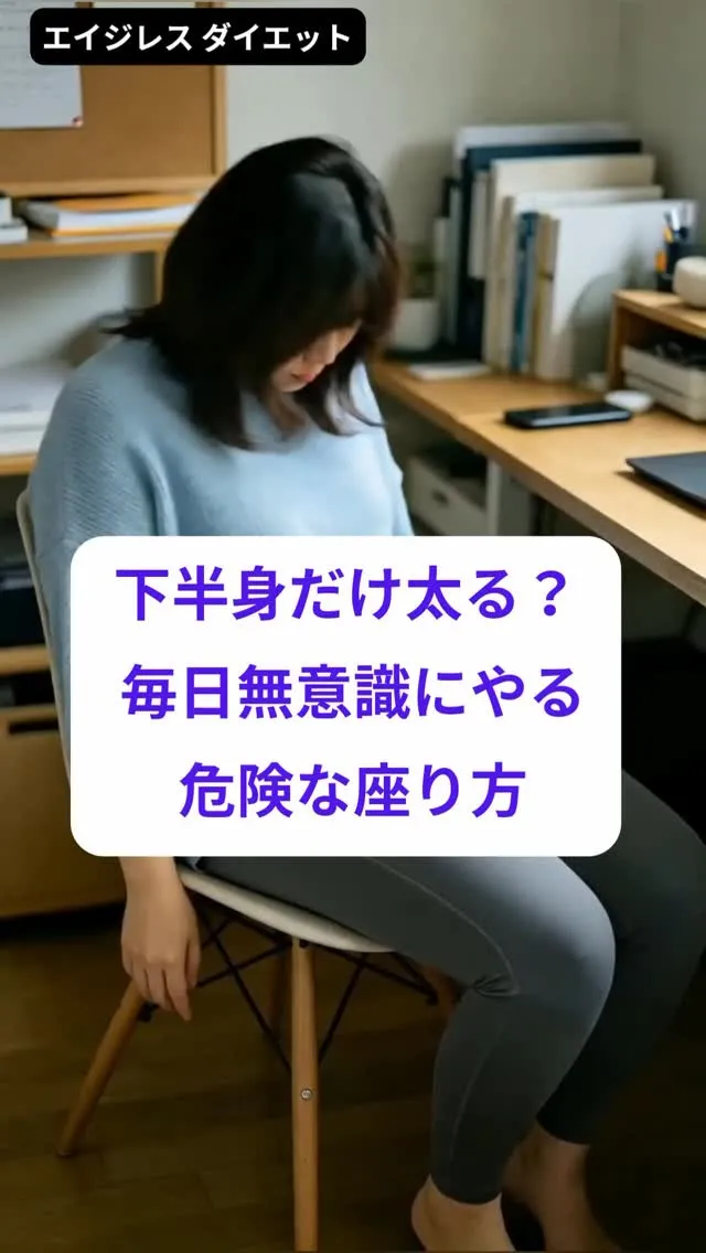 下半身だけ太る？ 毎日無意識にやる危険な座り方ワースト1