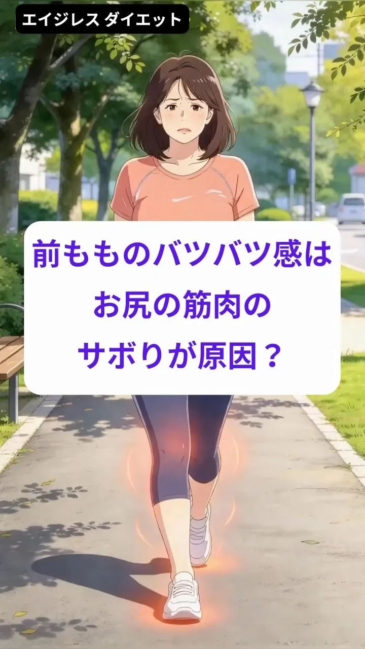 前もものバツバツ感はお尻の筋肉のサボりが原因？